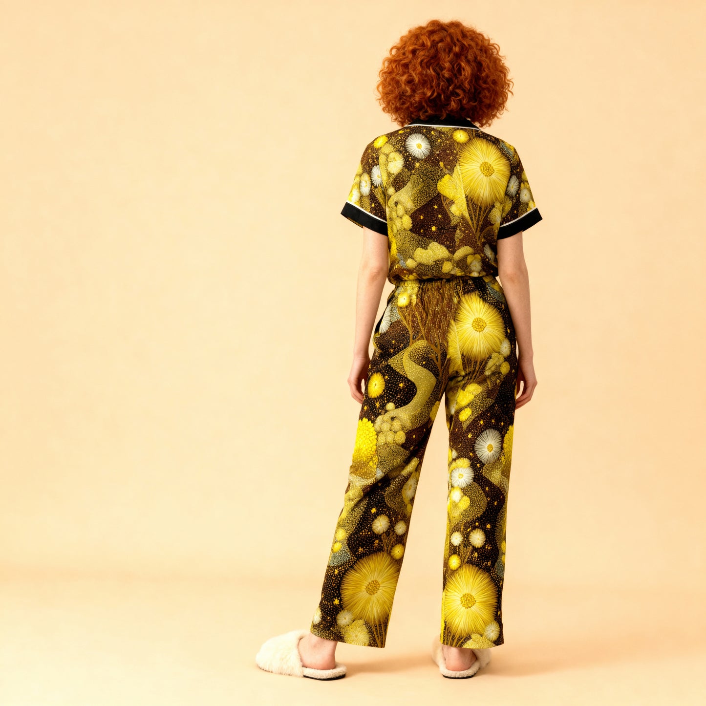Dandelion Silk Pajama Pants in Bliss