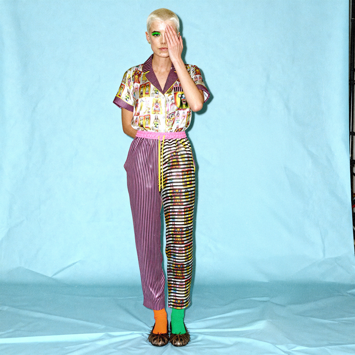 Sketchbook Mania Silk Pajama Shirt in spite-and-caffeine