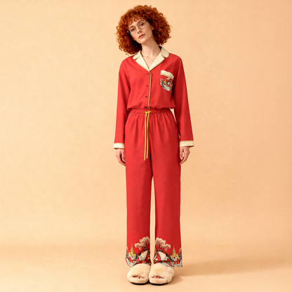 Winter Town Pajama Shirt in Snowed In