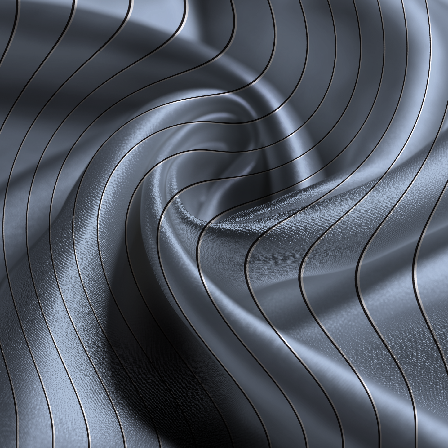 Classic Stripe Silk Pillowcase in Orca