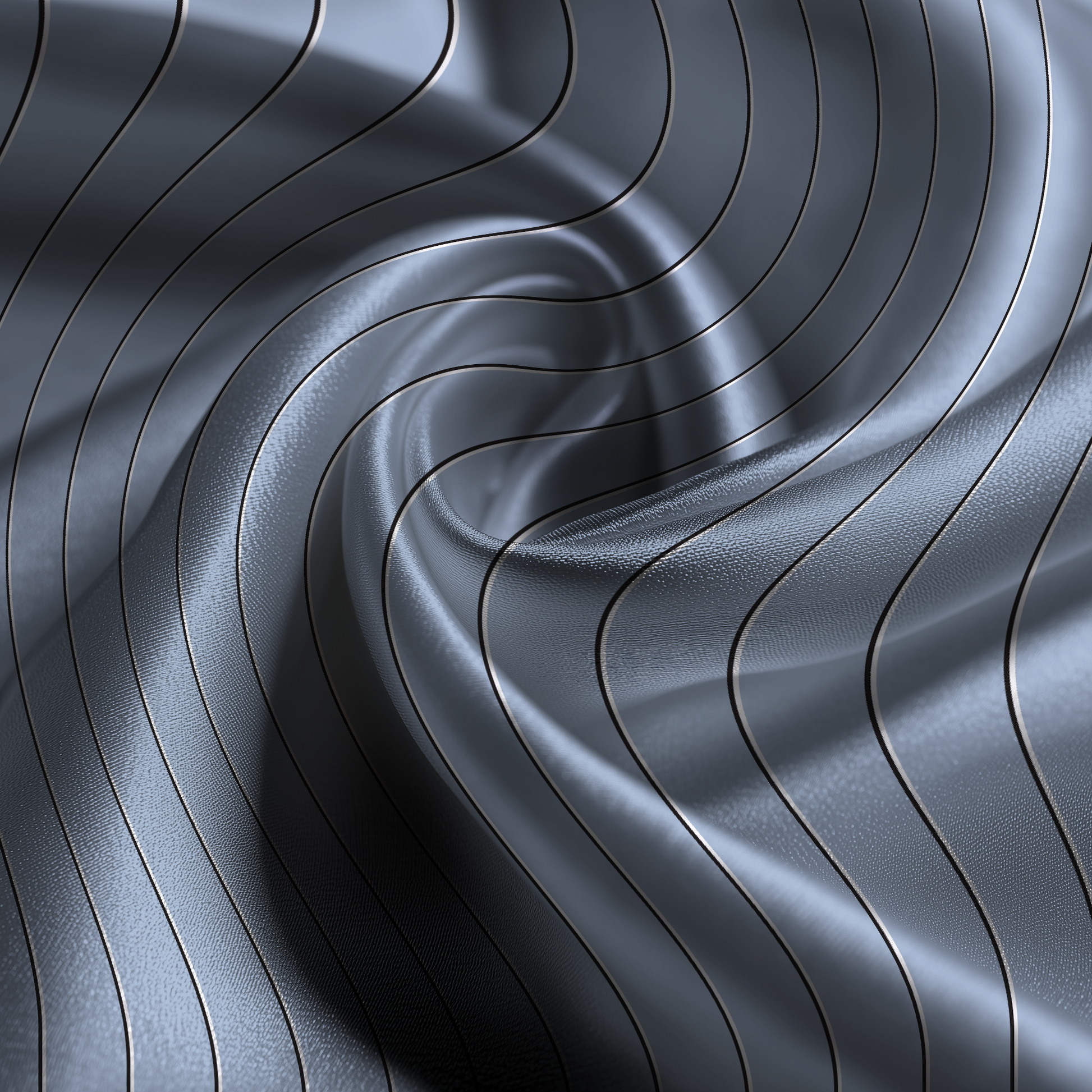 Classic Stripe Silk Pillowcase in Orca