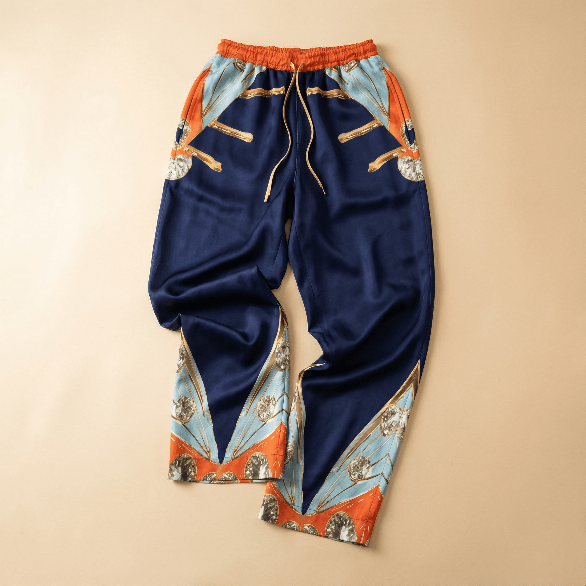 The Metamorphosis Silk Pajama Pants in Royalty