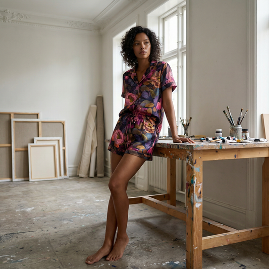 Pajama Short | Midnight Florals