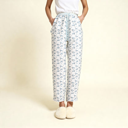 Counting Sheep Flannel Pajama Pants in Moonbeam