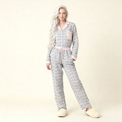Pigs Fly Flannel Pajama Pants in Lullaby