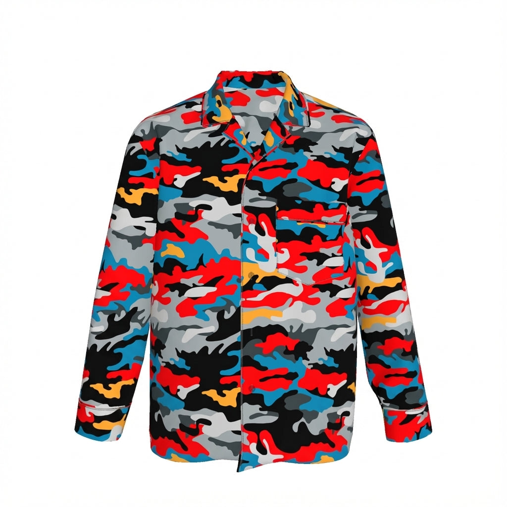 The Out of the Blue Camo Pajama Top