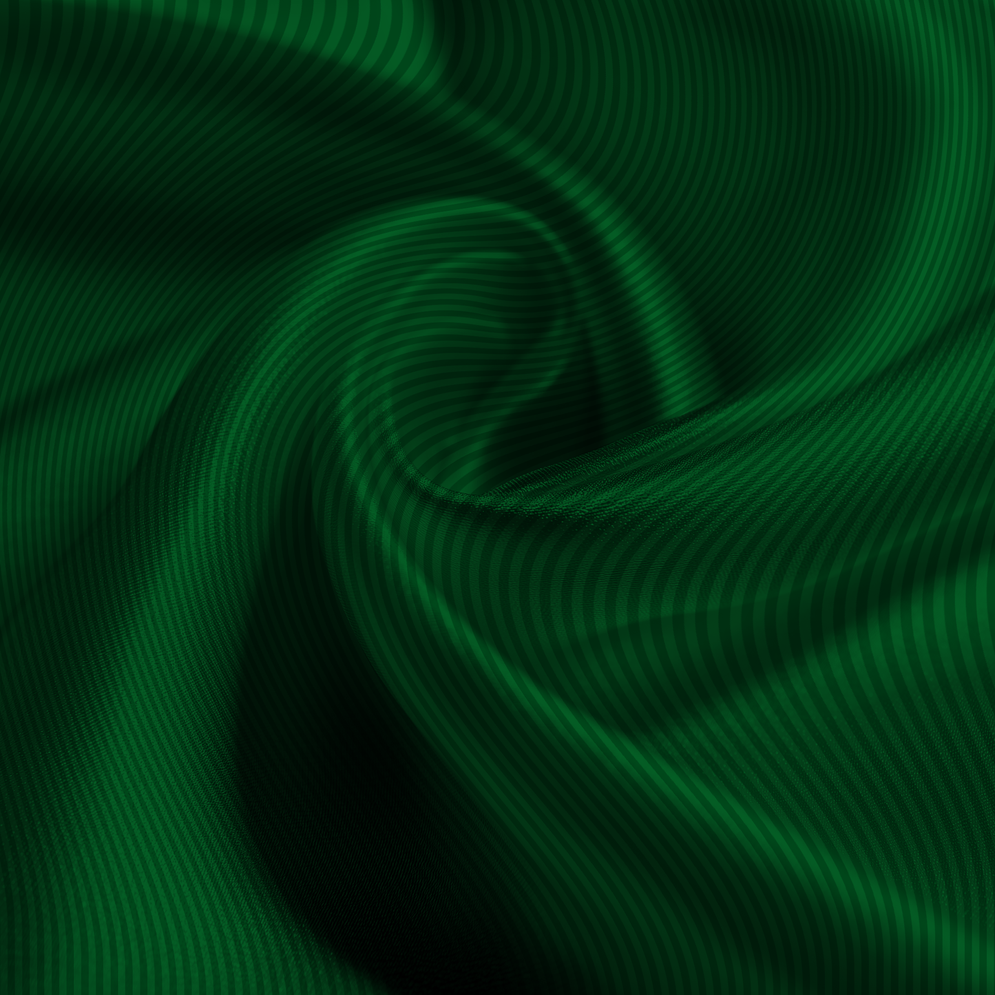 Hotel Stripe Silk Pillowcase in Evergreen