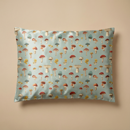Mushroom Silk Pillowcase in Liberty Cap