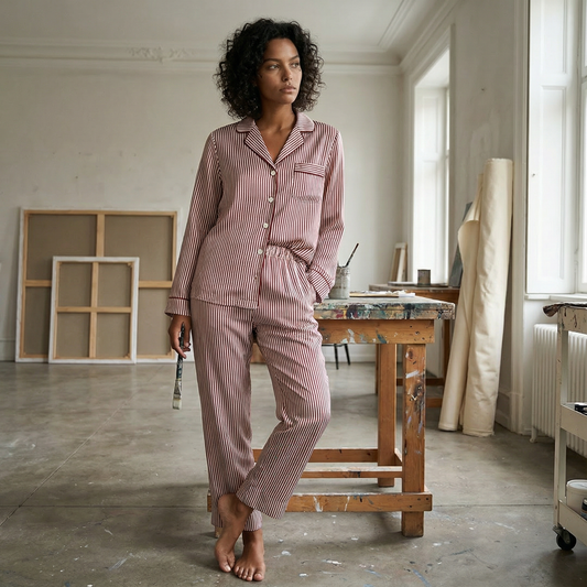Pajama Pant | Brick Prep Stripe