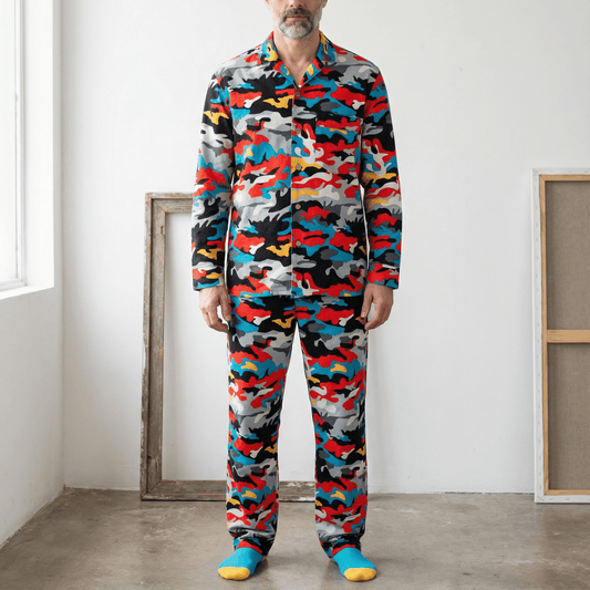 The Out of the Blue Camo Pajama Top