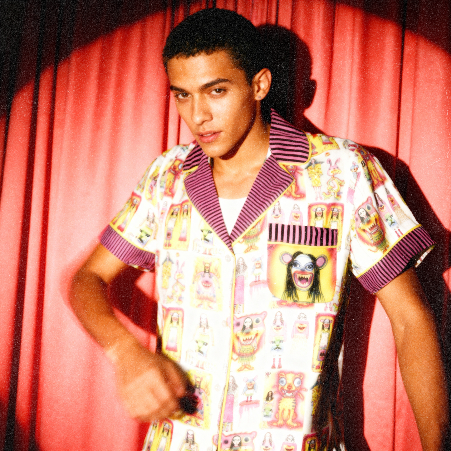 Sketchbook Mania Silk Pajama Shirt in spite-and-caffeine