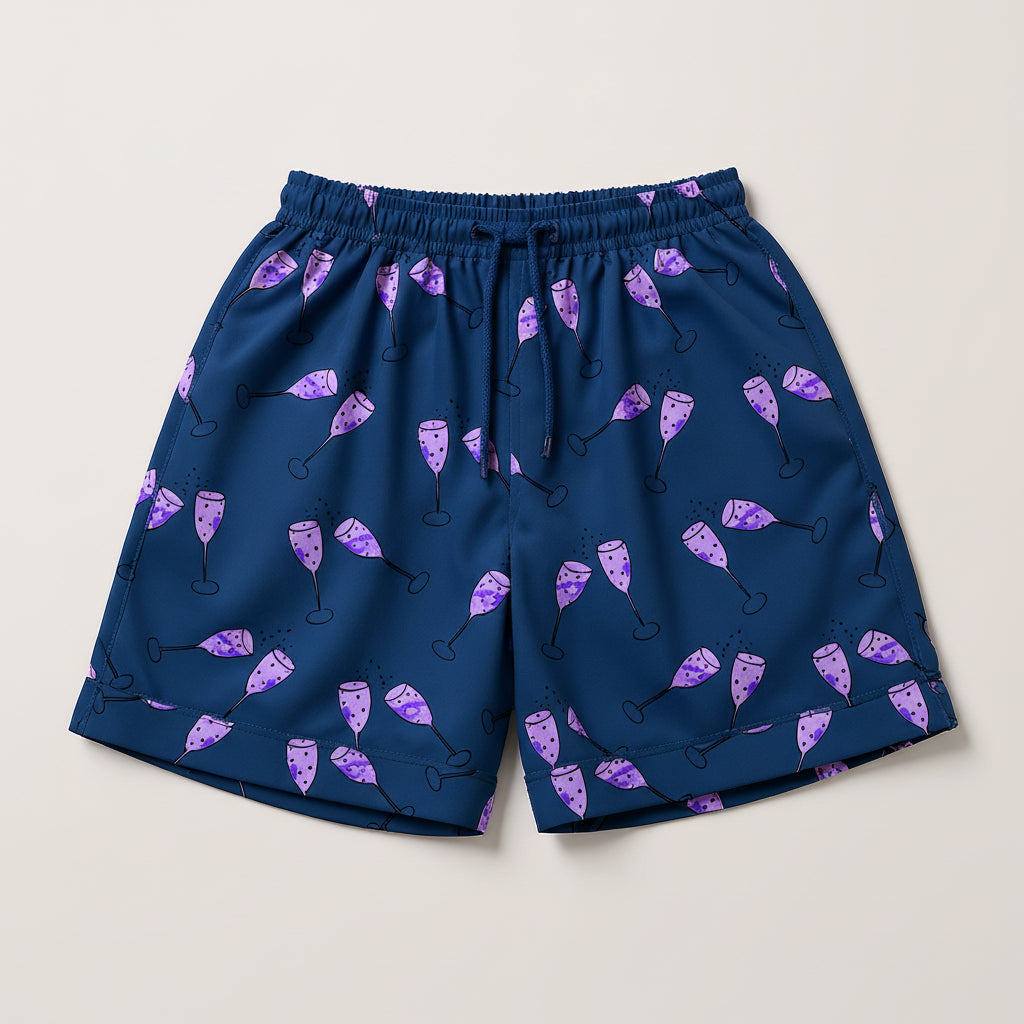 Nightcap Silk Pajama Shorts in Malbec