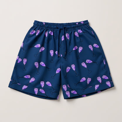 Nightcap Silk Pajama Shorts in Malbec