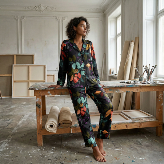 Pajama Pant | Black Harvest Florals