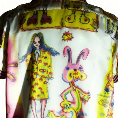 Sketchbook Mania Silk Pajama Shirt in spite-and-caffeine