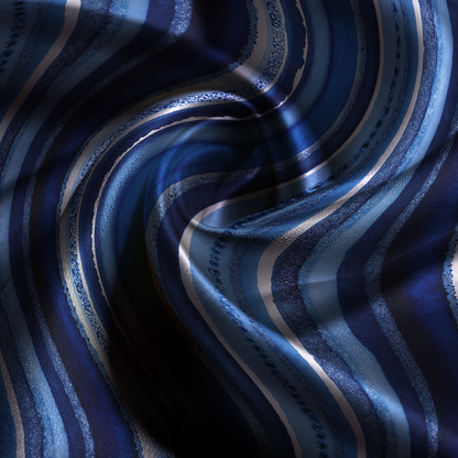 Ink Stripe Silk Pillowcase in July