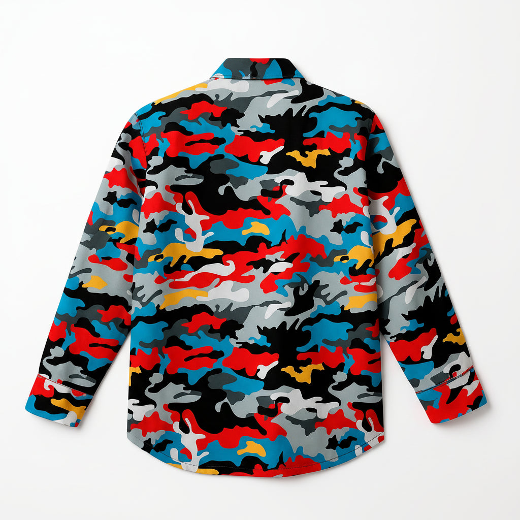 The Out of the Blue Camo Pajama Top