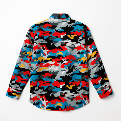 The Out of the Blue Camo Pajama Top