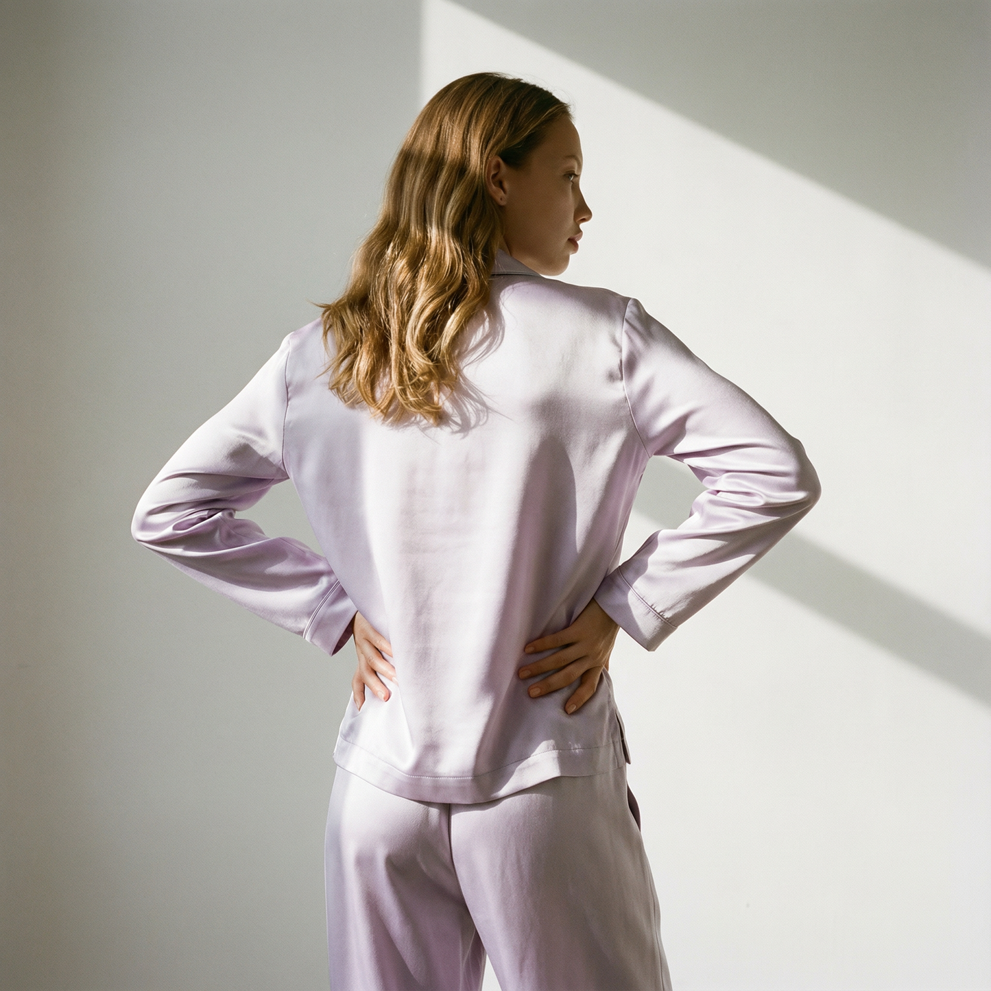 Light Summer Silk Pajama Pants in Lavender | Seasonal Color Analysis