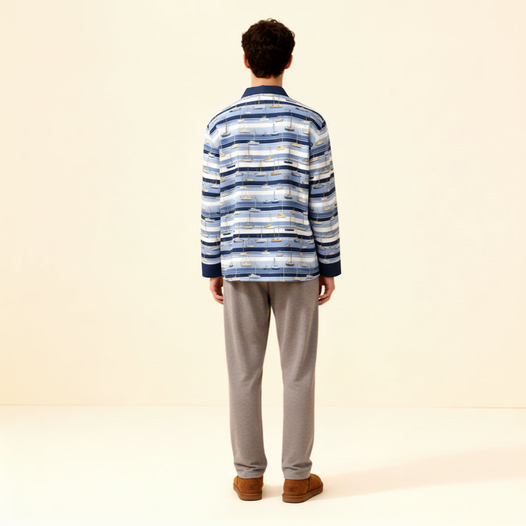 Sweet Sailing Men's Pajama Shirt