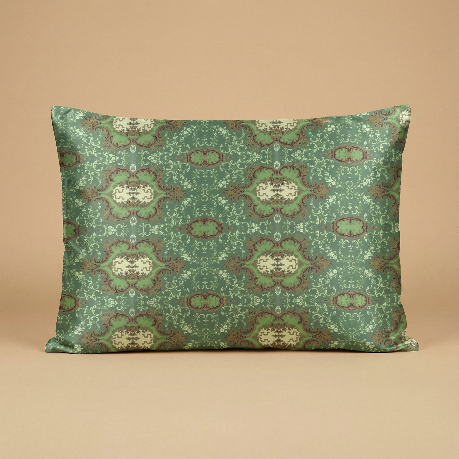 Palazzo Verde Silk Pillowcase in Versailles Green