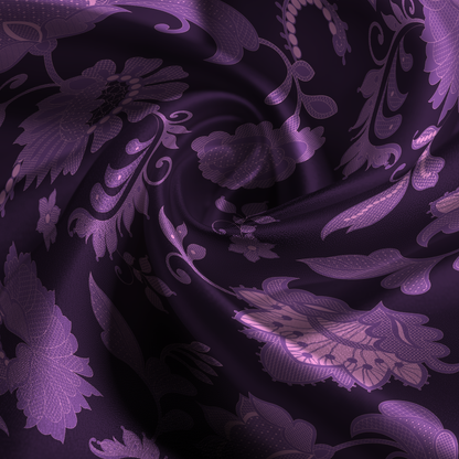 Legacy Lace Silk Pillowcase in Plum