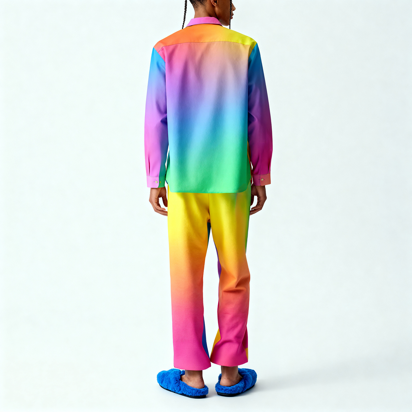 Rainbow Gradient Pajama Top