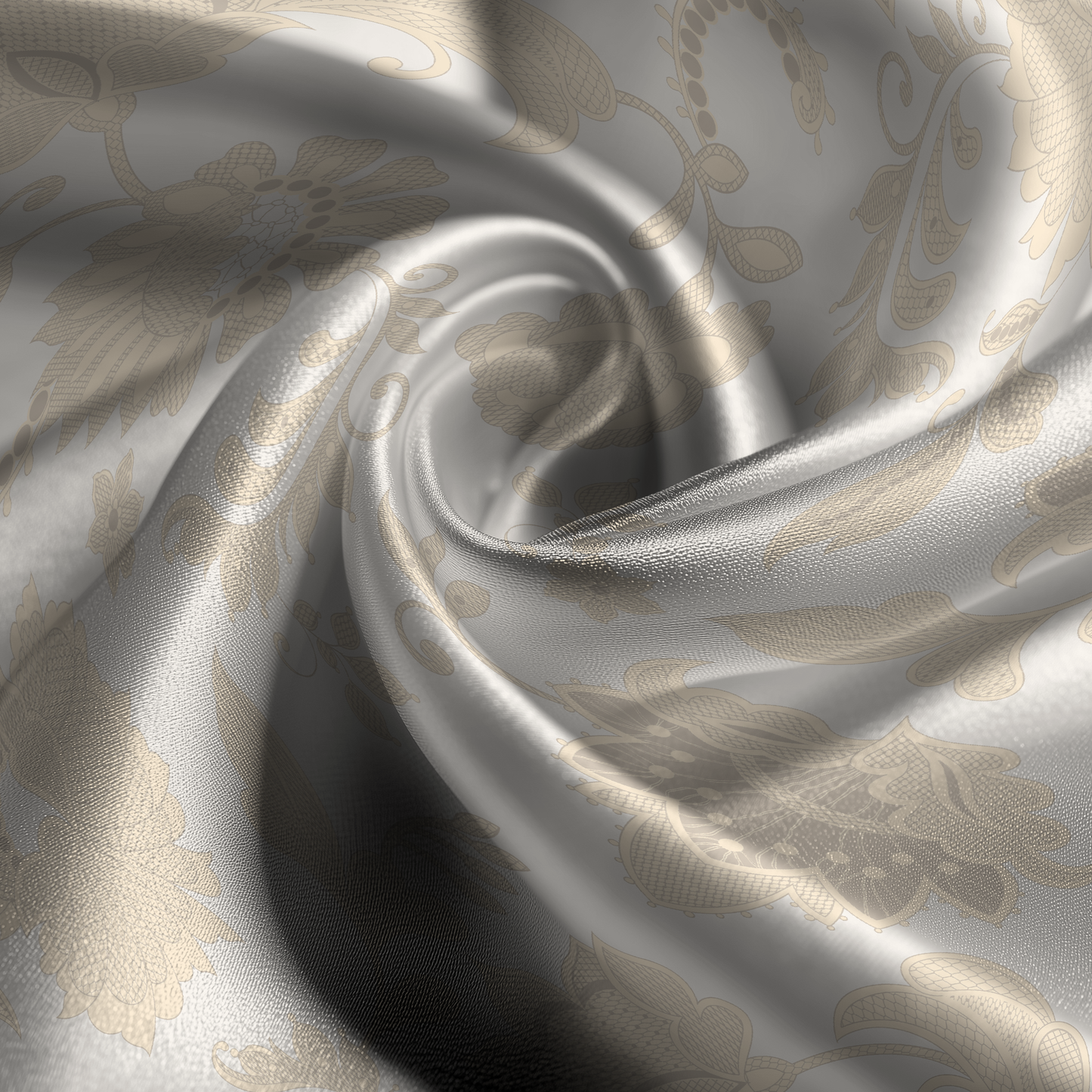 Legacy Lace Silk Pillowcase in Ecru