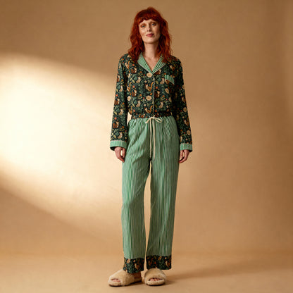 Squirrel & Twirl Pajama Top in Enchanted