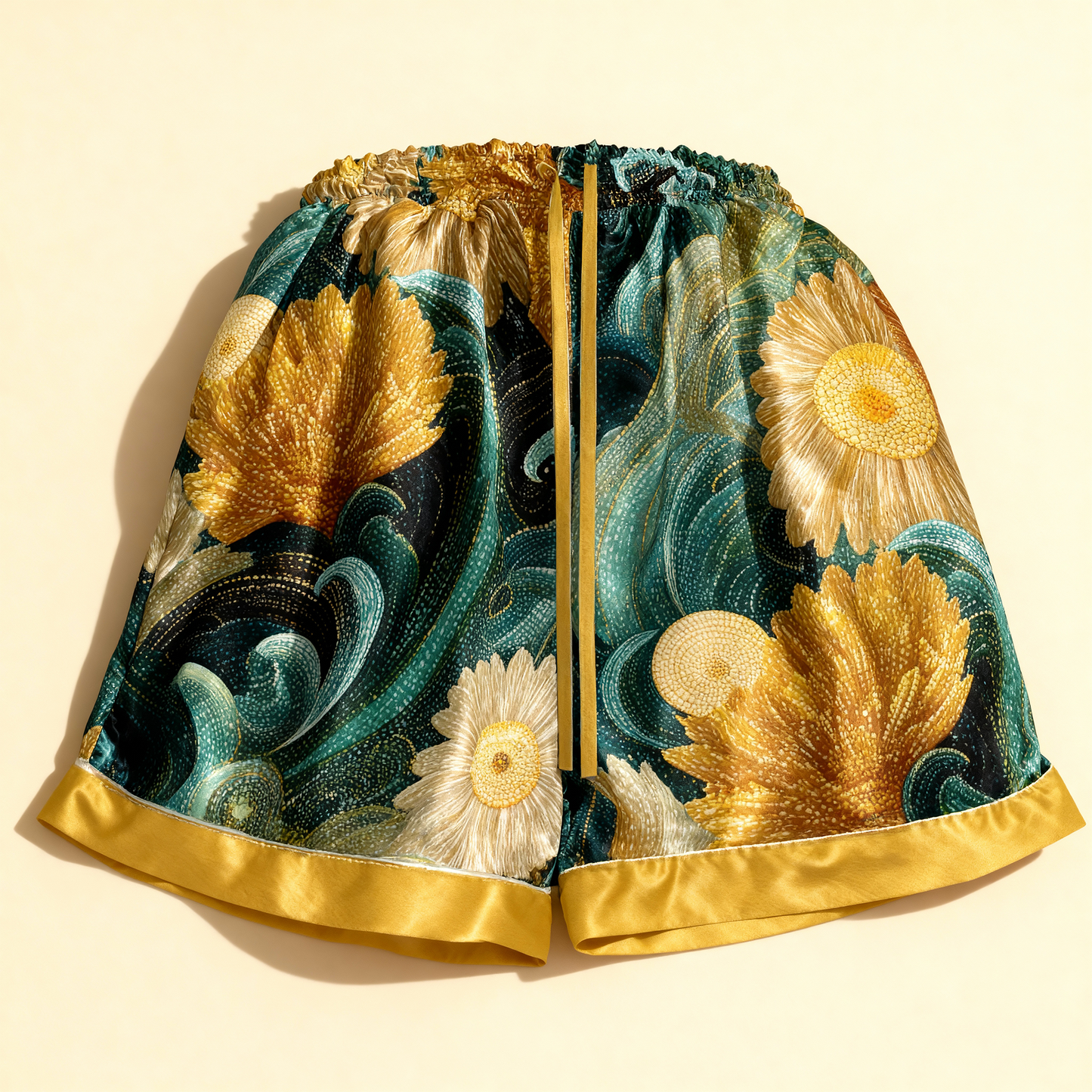 Breeze Silk Pajama Shorts in Timeless Arcane