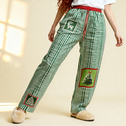 Christmas Holiday Card Pajama Pants