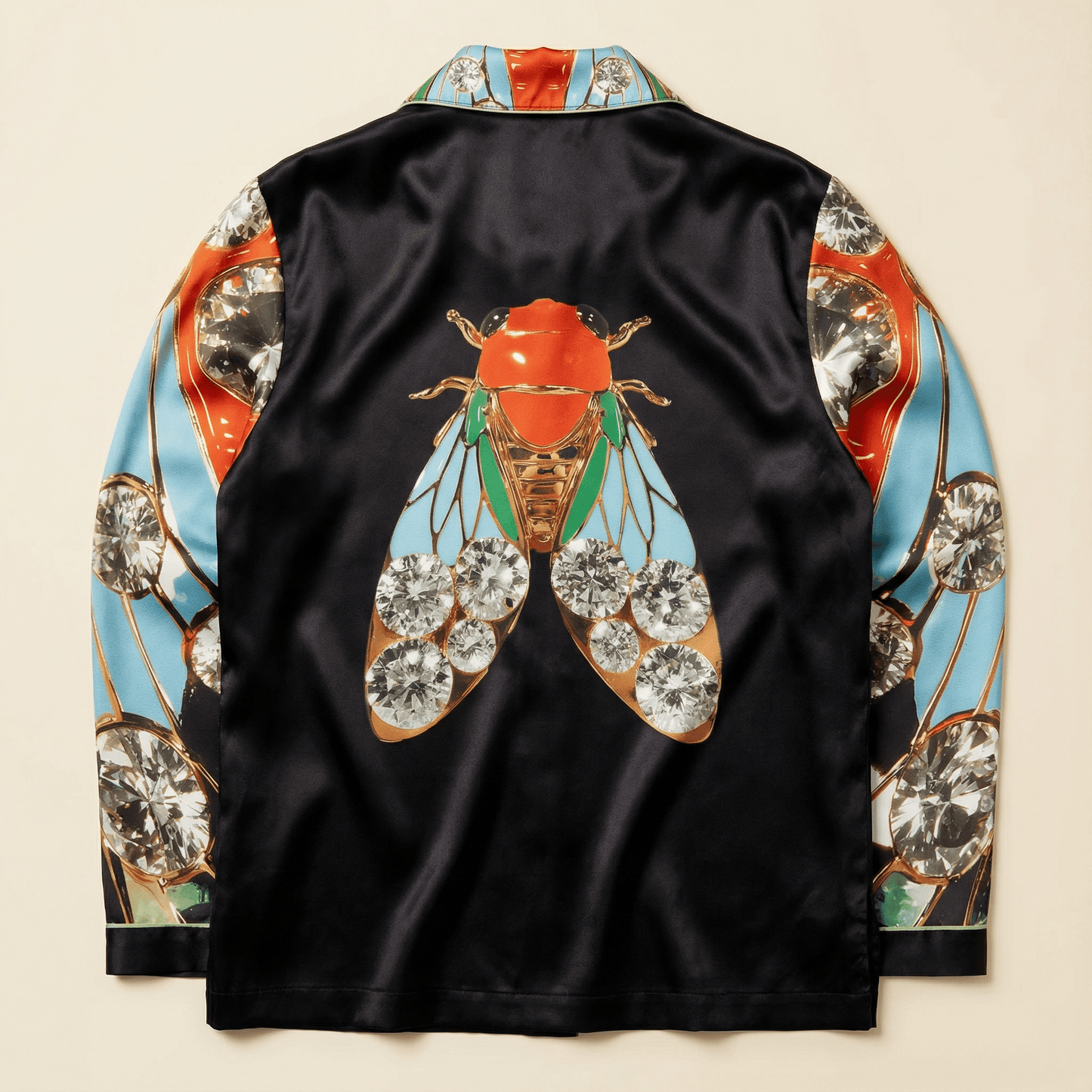 Insectarium Silk Pajama Shirt in Museum Hours