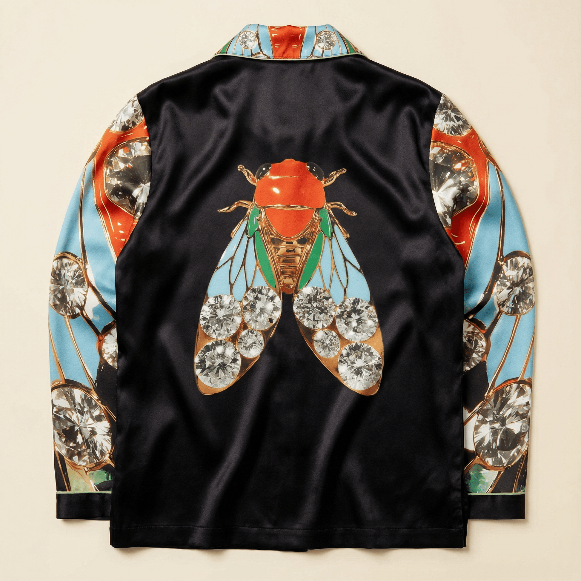 Insectarium Silk Pajama Shirt in Museum Hours