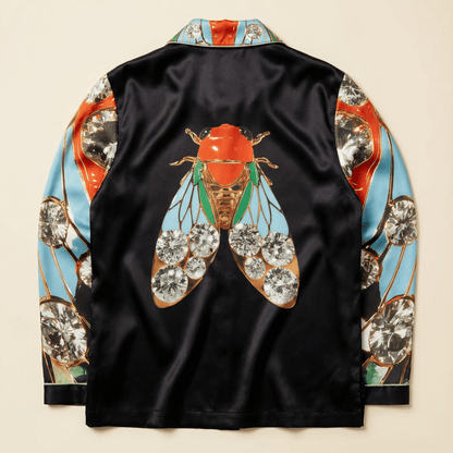 Insectarium Silk Pajama Shirt in Museum Hours