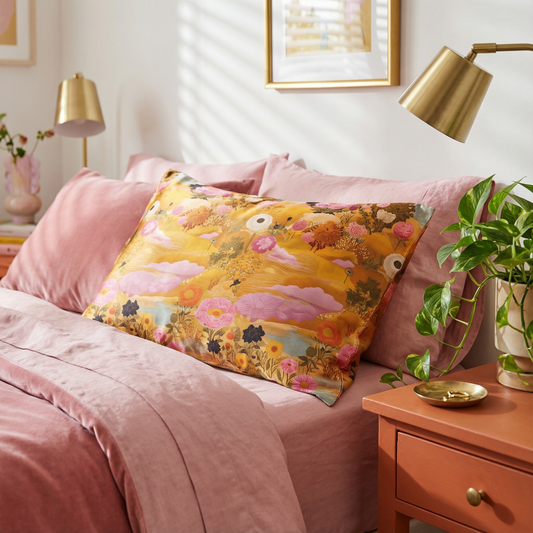 Mystic Silk Pillowcase in Wonderland