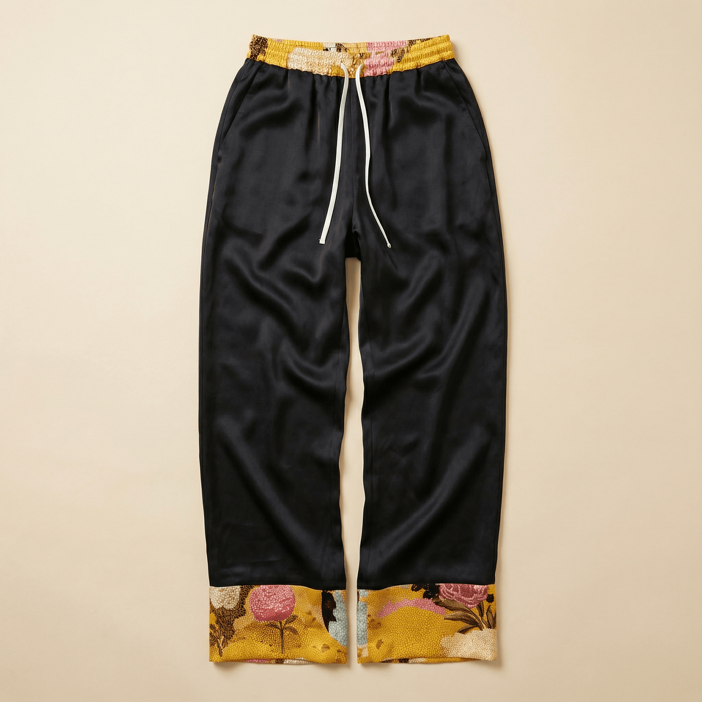 Mystic Silk Pajama Pants in Wonderland Contrast