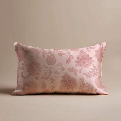 Legacy Lace Silk Pillowcase in Dusty Rose