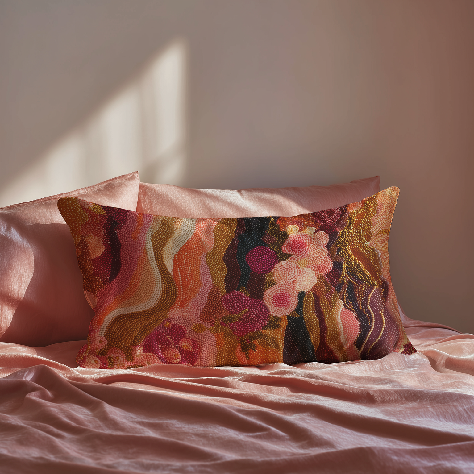 Dawn Silk Pillowcase in Golden Dusk
