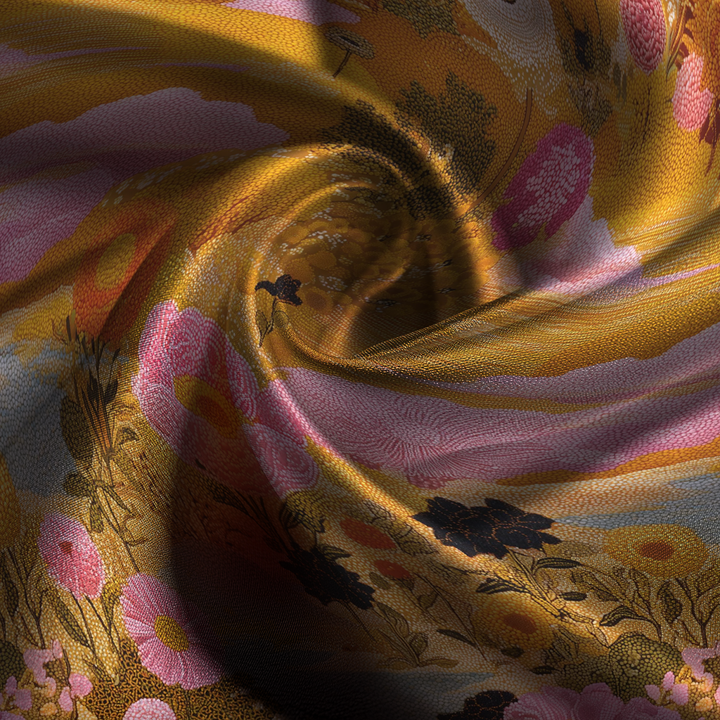 Mystic Silk Pillowcase in Wonderland