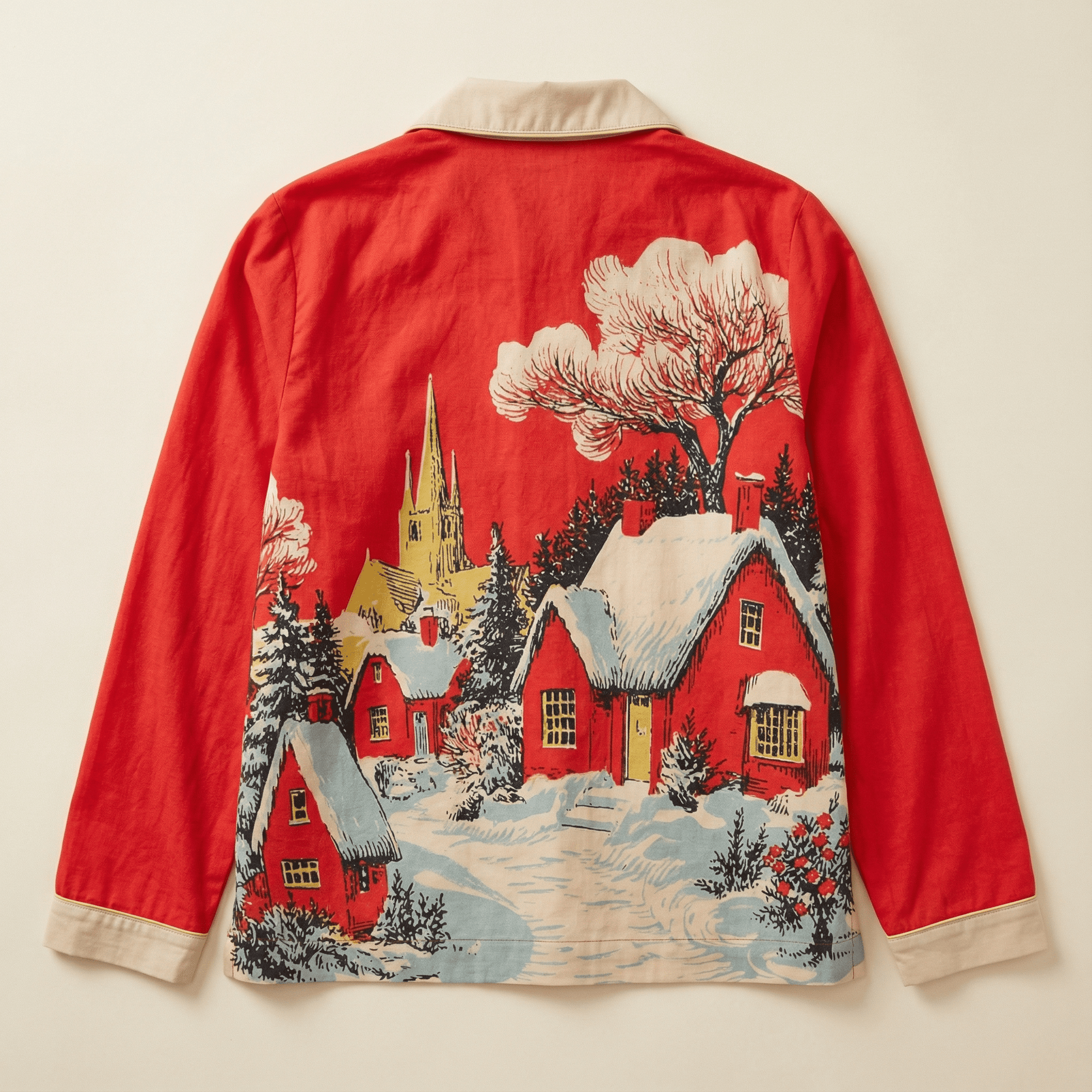 Winter Town Pajama Shirt in Snowed In