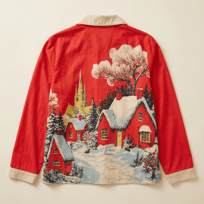 Winter Town Pajama Shirt in Snowed In