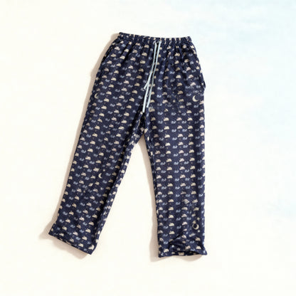 Like Rabbits Silk Pajama Pants in Midnight