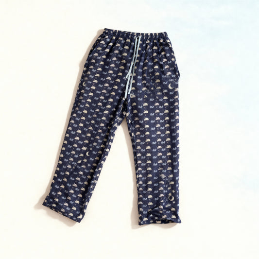 Like Rabbits Silk Pajama Pants in Midnight