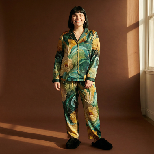 Songlines Silk Pajama Pants in River