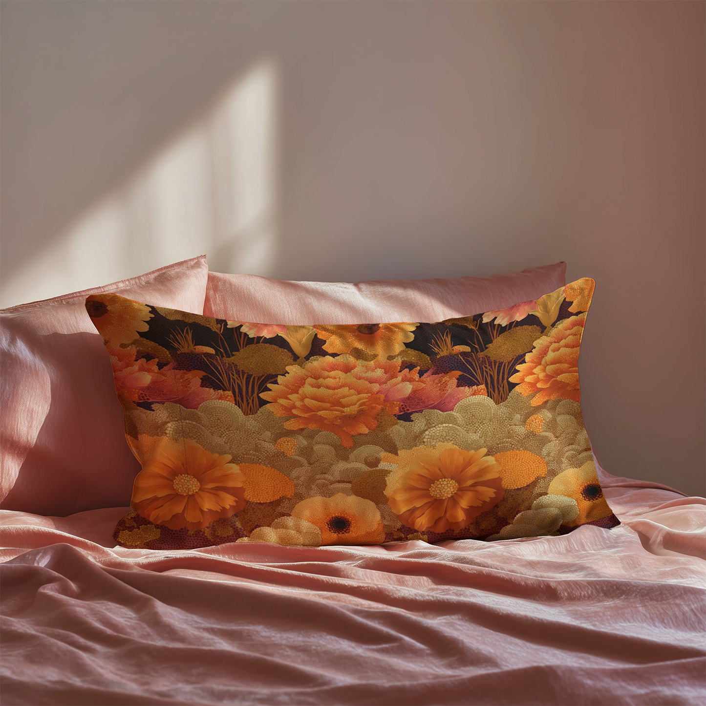 Carnation Silk Pillowcase in Daydreaming