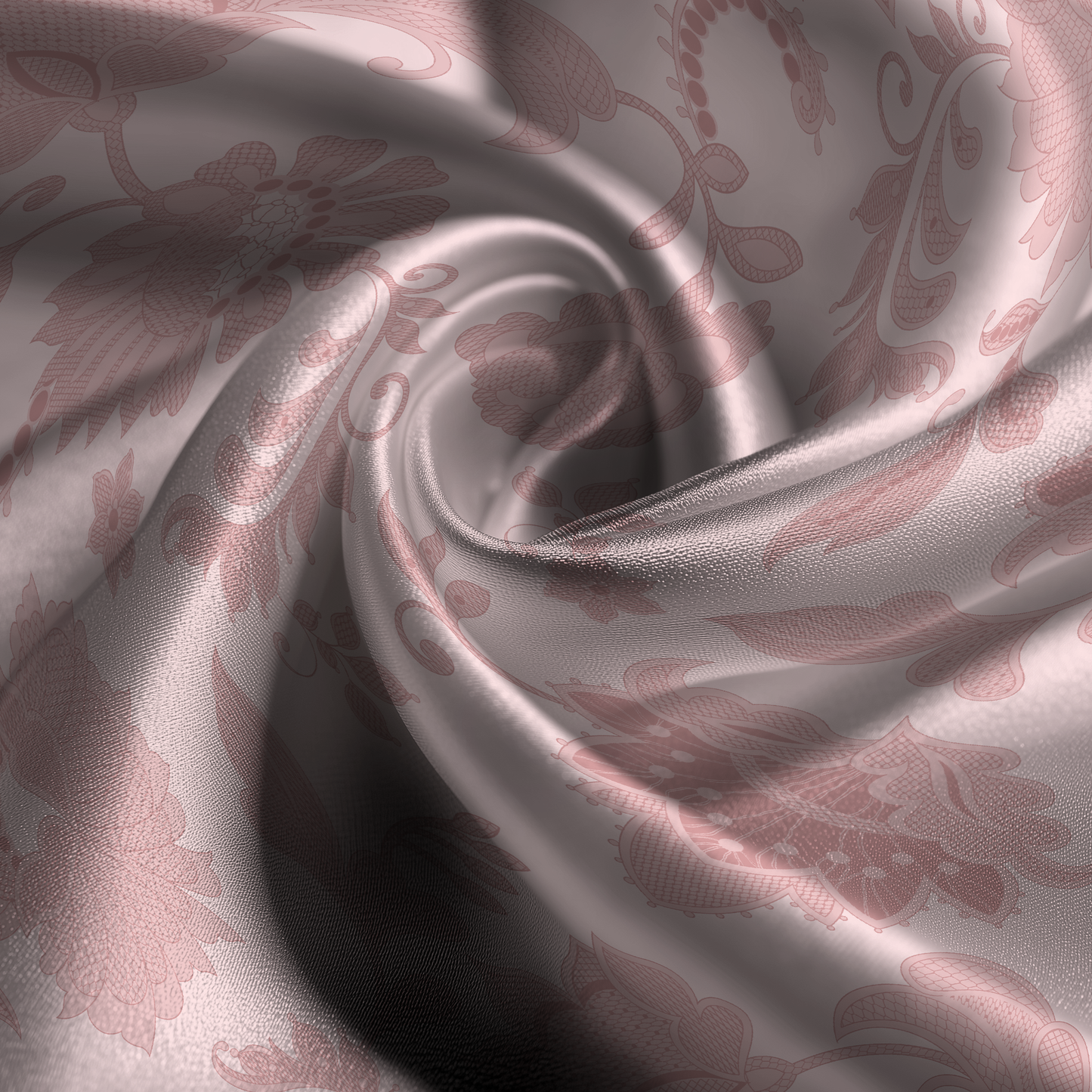 Legacy Lace Silk Pillowcase in Dusty Rose