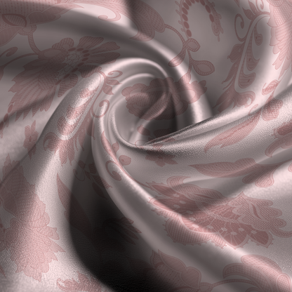 Legacy Lace Silk Pillowcase in Dusty Rose