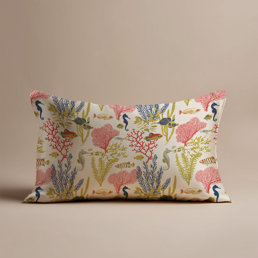 Underwater Silk Pillowcase in Kombu