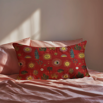 Sunburst Silk Pillowcase in Folk