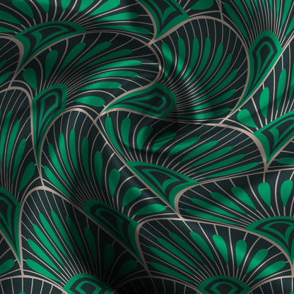 Art Deco Silk Pillowcase in Witching Hour